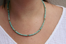 Load image into Gallery viewer, Amazonite Faceted Silver Necklace