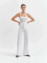 Load image into Gallery viewer, Far Out High Rise Wide Leg Jean w/ Seaming- Lamb