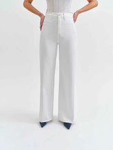 Load image into Gallery viewer, Far Out High Rise Wide Leg Jean w/ Seaming- Lamb