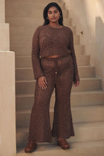 Load image into Gallery viewer, Helena Crochet Lace Bells in Chocolate