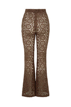 Load image into Gallery viewer, Helena Crochet Lace Bells in Chocolate