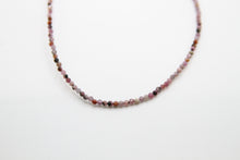 Load image into Gallery viewer, Tourmaline Faceted Silver Necklace