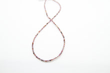 Load image into Gallery viewer, Tourmaline Faceted Silver Necklace