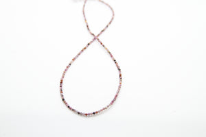 Tourmaline Faceted Silver Necklace