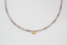 Load image into Gallery viewer, Strawberry + Citrine Necklace