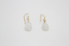 Load image into Gallery viewer, Gold Rain Moonstone Earrings