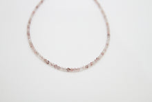 Load image into Gallery viewer, Strawberry Quartz Faceted Gold Necklace