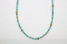 Load image into Gallery viewer, Amazonite Faceted Silver Necklace