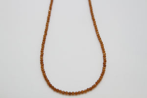 Citrine Faceted Gemstone Gold Necklace