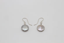 Load image into Gallery viewer, Silver Coin Pearl Earrings