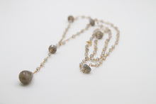 Load image into Gallery viewer, Labradorite Pendulum Lariat