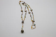 Load image into Gallery viewer, Ocean Treasure Pendulum Gold Lariat