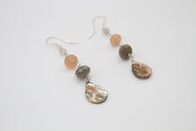 Load image into Gallery viewer, Setting Sun Silver Earrings