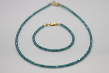 Load image into Gallery viewer, Apatite Faceted Gold Necklace