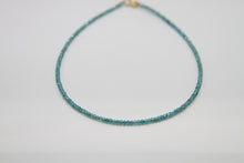 Load image into Gallery viewer, Apatite Faceted Gold Necklace