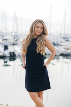 Load image into Gallery viewer, Jackie Linen Shift Dress- Navy