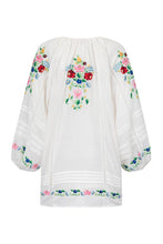 Load image into Gallery viewer, Florapaloosa Embroidered Tunic Dress- Wildflower