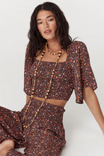 Load image into Gallery viewer, Love Jetty Shirred Top- Balmy Nights