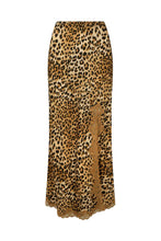 Load image into Gallery viewer, Samantha Bias Skirt- Vintage Leopard