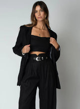 Load image into Gallery viewer, The Linen Blazer- Black