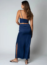 Load image into Gallery viewer, Dani Maxi Skirt Navy Peony