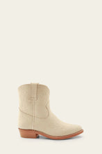 Load image into Gallery viewer, Billy Short Bootie- Ivory Embossed Floral