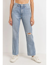 Load image into Gallery viewer, High Rise Long Straight Jean