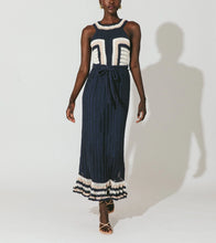 Load image into Gallery viewer, Drew Hand Crochet Midi Dress in Navy