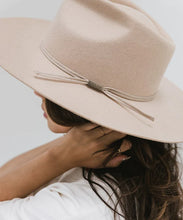 Load image into Gallery viewer, Emery Teardrop Fedora Cream Hat