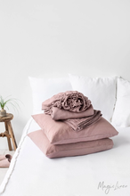Load image into Gallery viewer, Woodrose Linen Sheet Set