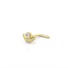 Load image into Gallery viewer, 14K Gold Diamond Mandala Nose Stud