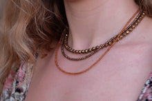 Load image into Gallery viewer, Citrine Faceted Gemstone Gold Necklace