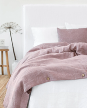 Load image into Gallery viewer, Woodrose Duvet Linen Cover