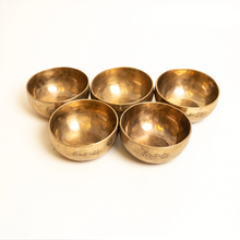 Load image into Gallery viewer, 5 Piece 6" Handmade Himalayan Singing Bowls