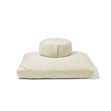 Load image into Gallery viewer, Vanilla- Organic Meditation Cushion Set