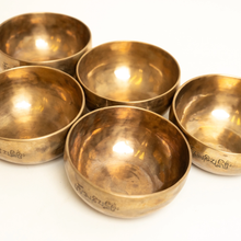 Load image into Gallery viewer, 5 Piece 6" Handmade Himalayan Singing Bowls