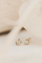 Load image into Gallery viewer, Solid Gold Diamond Earrings