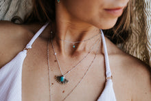 Load image into Gallery viewer, Prayer Turquoise Silver Necklace