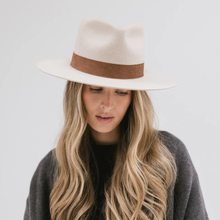 Load image into Gallery viewer, Miller Fedora Ivory Hat