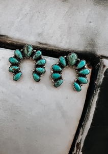 Camila Horseshoe Turquoise Earring | Pre Order