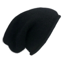 Load image into Gallery viewer, Black Essential Knit Alpaca Beanie