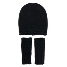 Load image into Gallery viewer, Black Essential Knit Alpaca Beanie