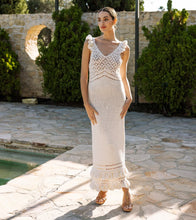 Load image into Gallery viewer, Janis Hand Crochet Midi Dress