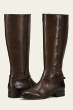 Load image into Gallery viewer, Melissa Belted Tall Boot- Chocolate