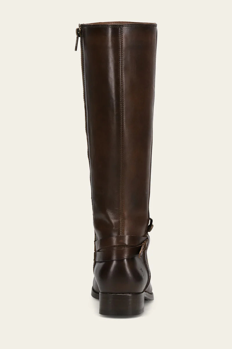 Melissa Belted Tall Boot- Chocolate – The Lotus Boutique
