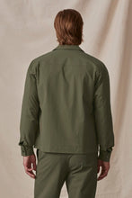 Load image into Gallery viewer, Alton Poplin Zip Up Jacket- Olive