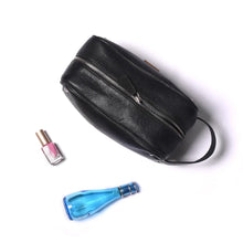 Load image into Gallery viewer, Leather Dopp Kit- Black