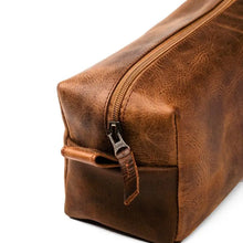 Load image into Gallery viewer, Leather Dopp Kit - Brown