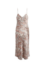 Load image into Gallery viewer, Celeste Cowl Back Slip Dress in Paris Paint