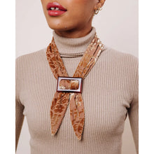 Load image into Gallery viewer, The Hendrix Gold Scarf Tie